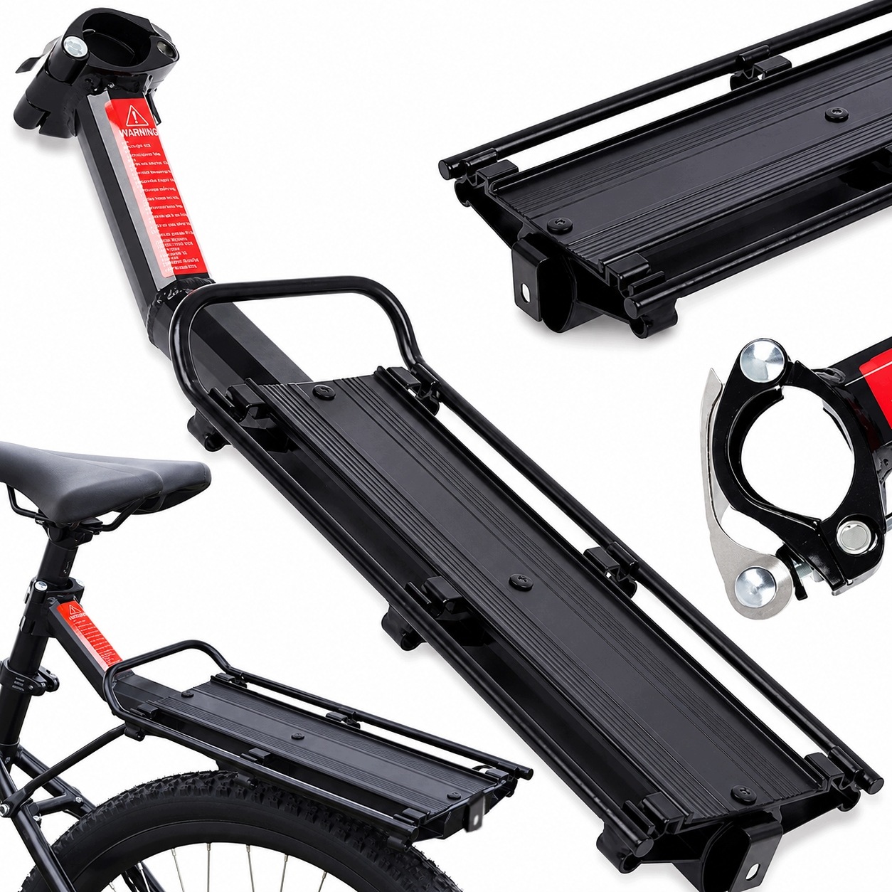 ALUMINIUMINIS DVIRAČIO ATKAŽAS Tvirtas UNIVERSALUS ATVARUS GALINIS DVIRAČIO ATKALAS 9KG DVIRAČIUI