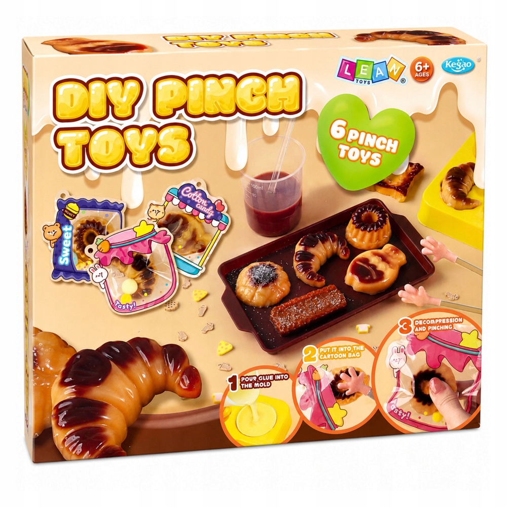 LEAN Toys gniūčkų darymo rinkinys cukierninė