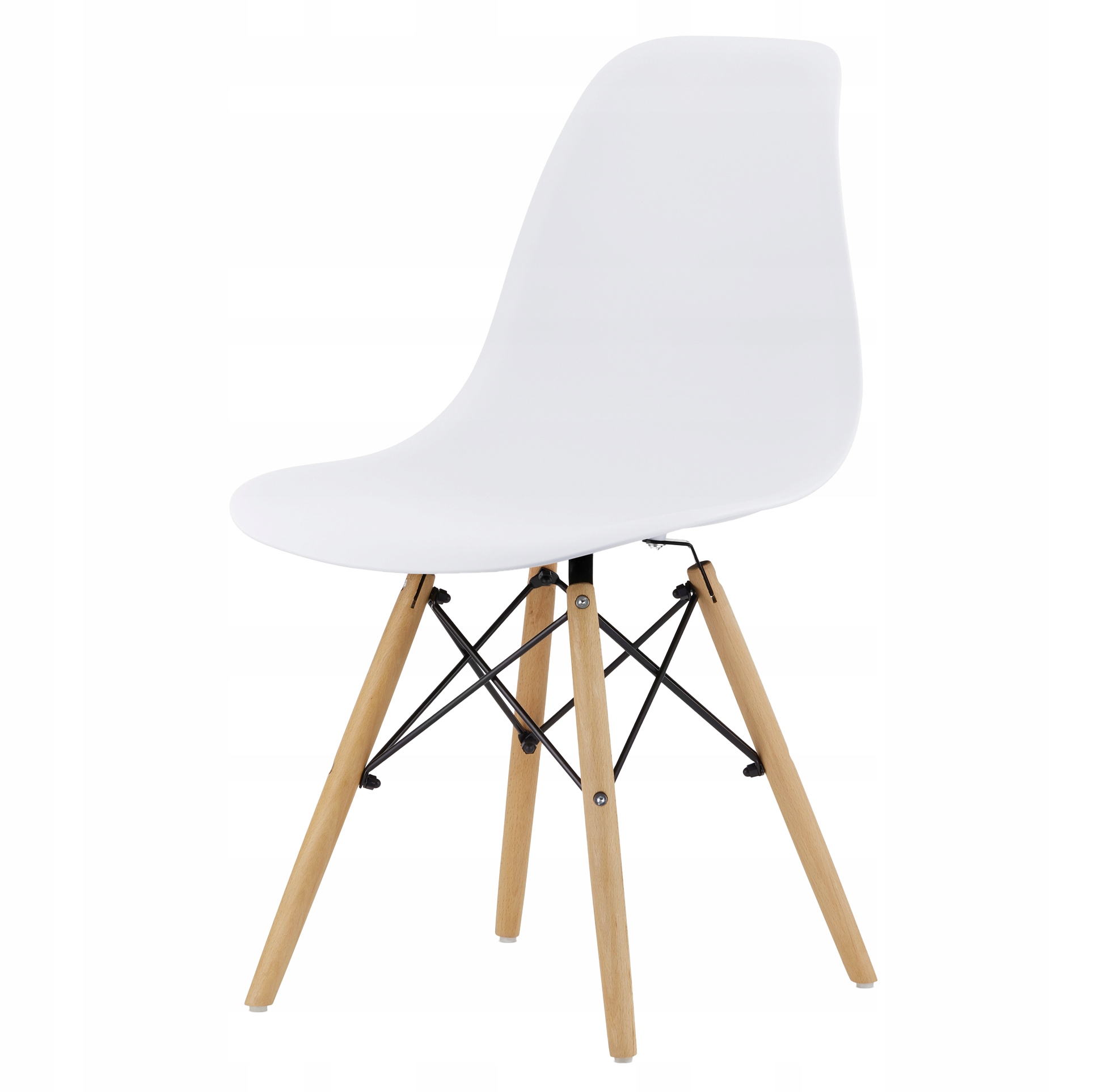 Skandinaviško stiliaus kėdė su balto buko kojomis, skirta PREMIUM Kitchen Living Room