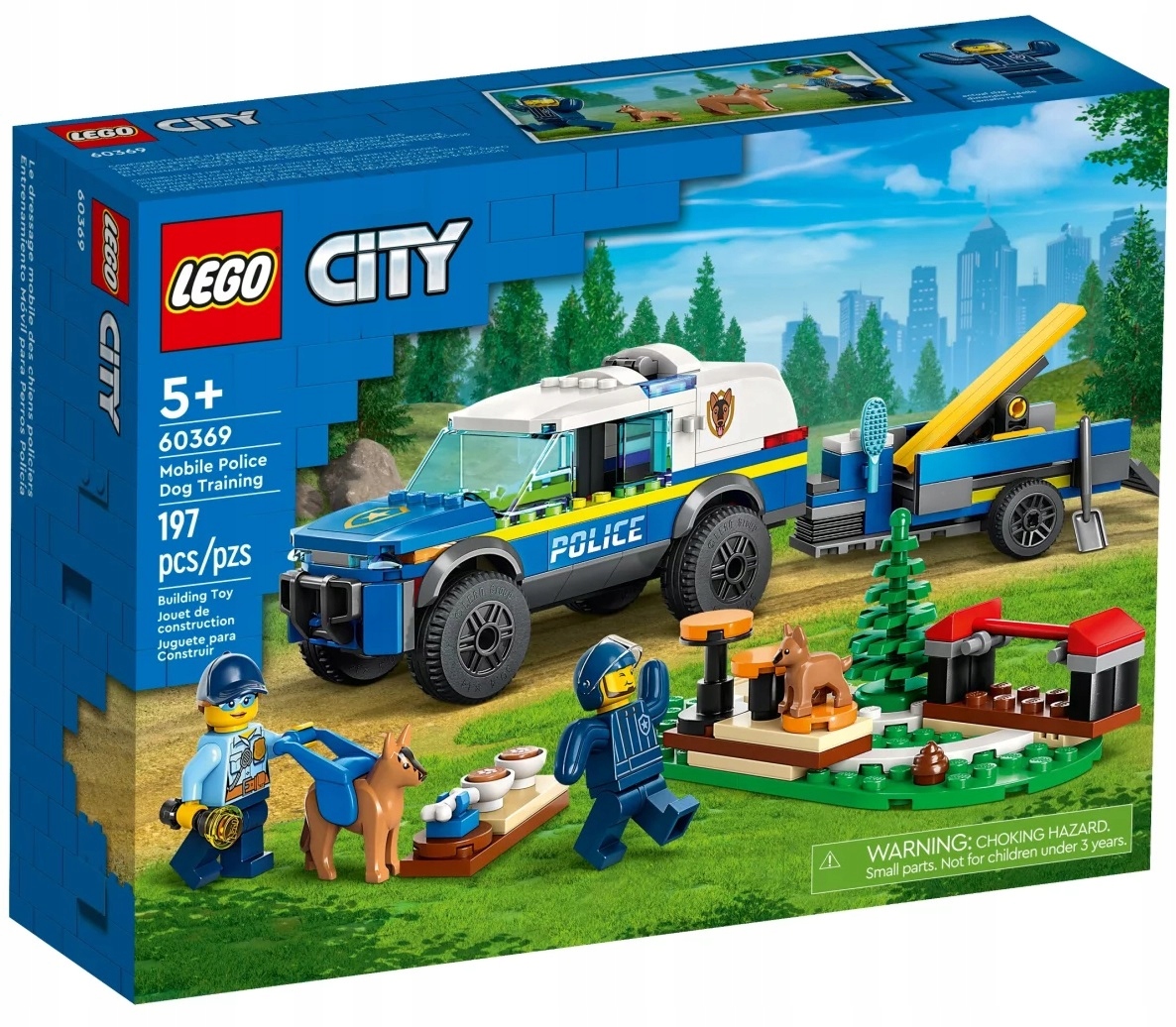 Lego City 60369 policijos šunų treniravimas