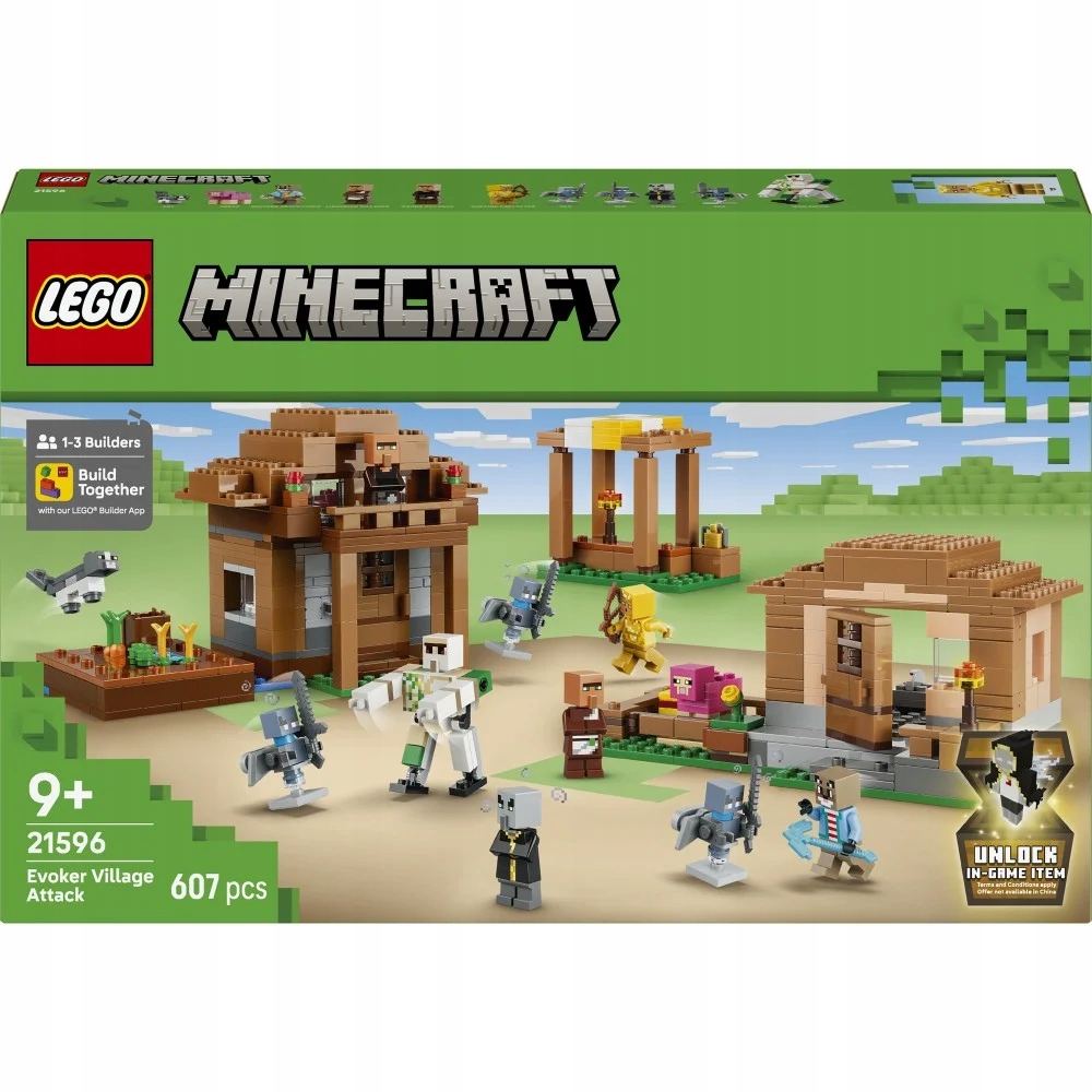 LEGO Minecraft 21596 šaukstytojų ataka