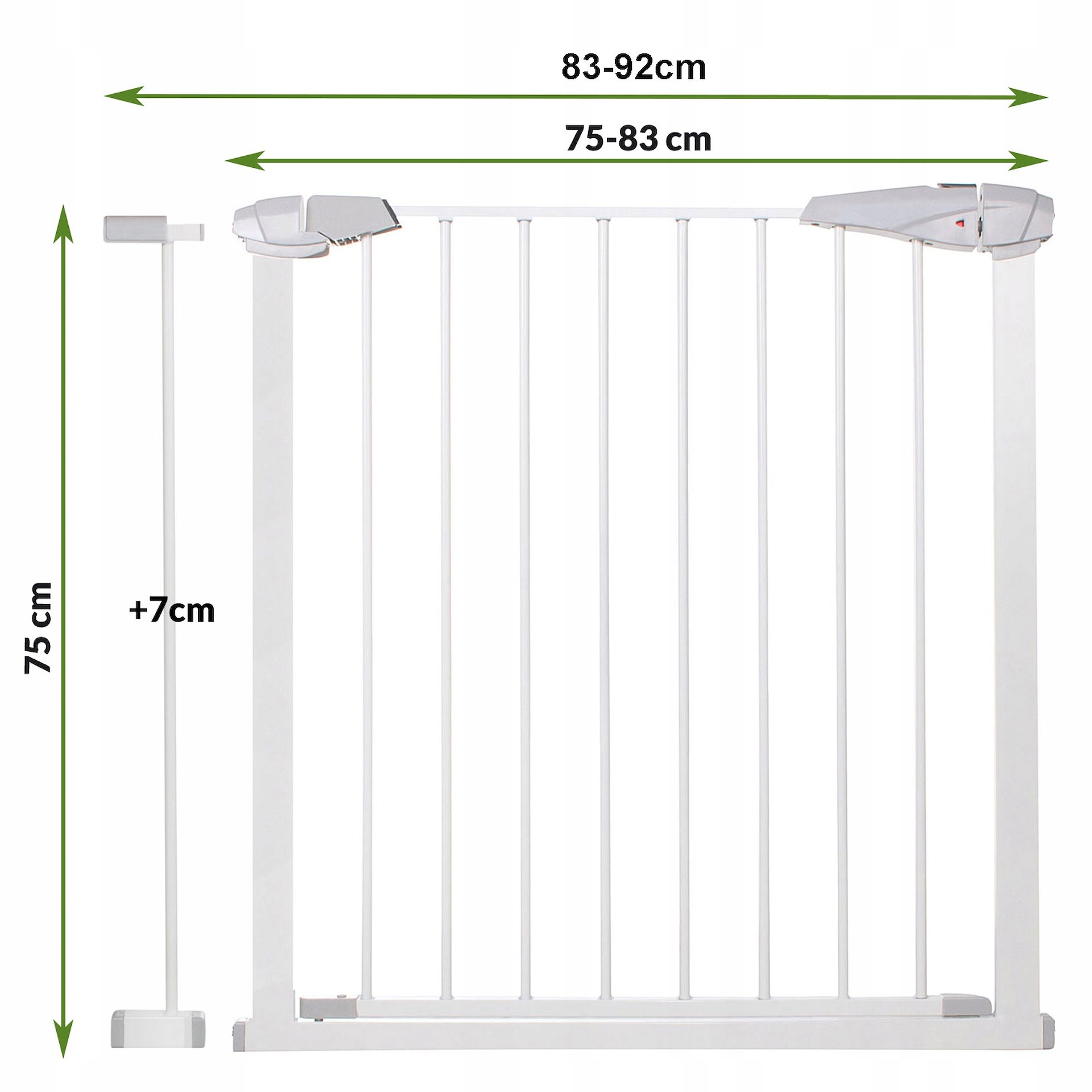 Springos apsauginė barierka į laiptus iki 92 cm