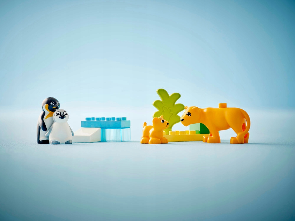 LEGO DUPLO 10442 laukiniai gyvūnai pingvinai liūtai