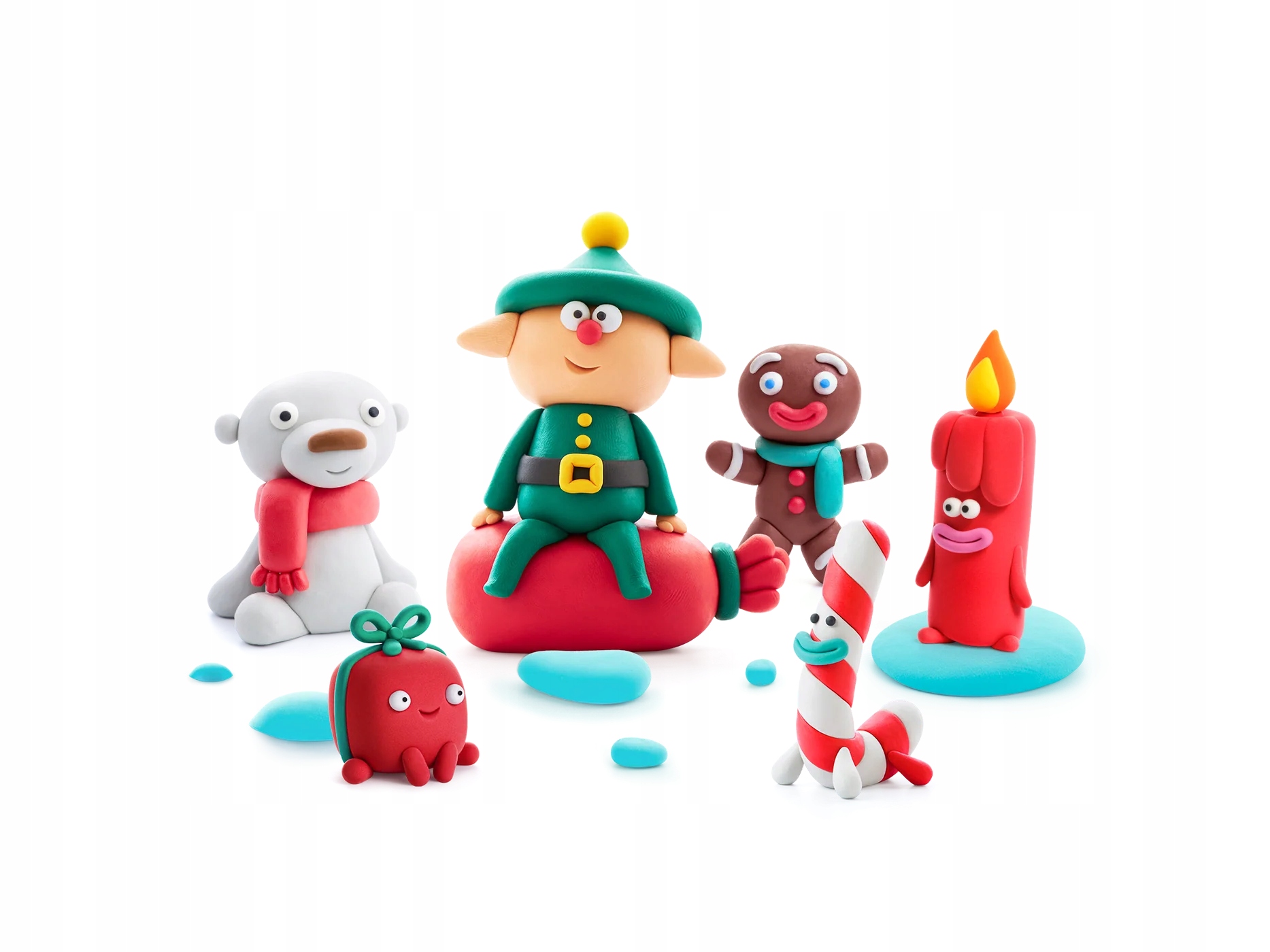 TM Toys Hey Clay Bluey ir draugai rinkinys