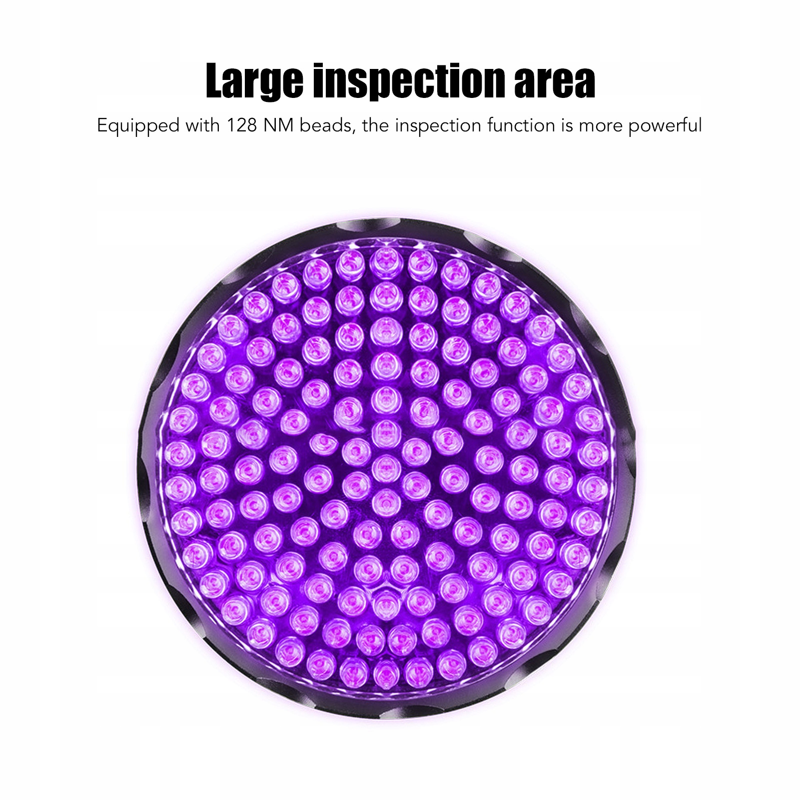 UV DETEKTORIUS 395NM 128 LED DEKLINIMAS GINTARO PAIEŠKAMS