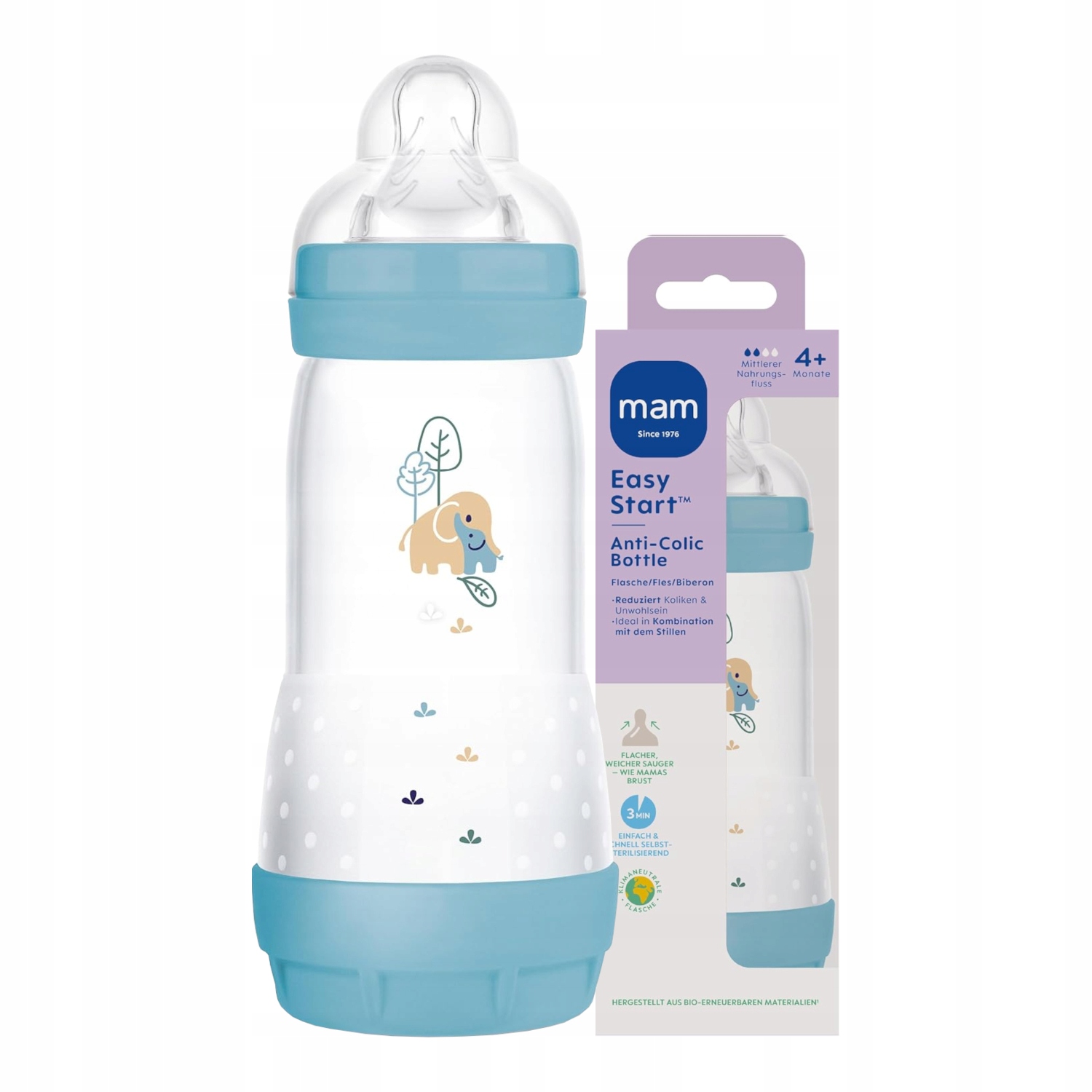 MAM Baby Anti-Colic Bottle 320 ml greito srauto 4m+