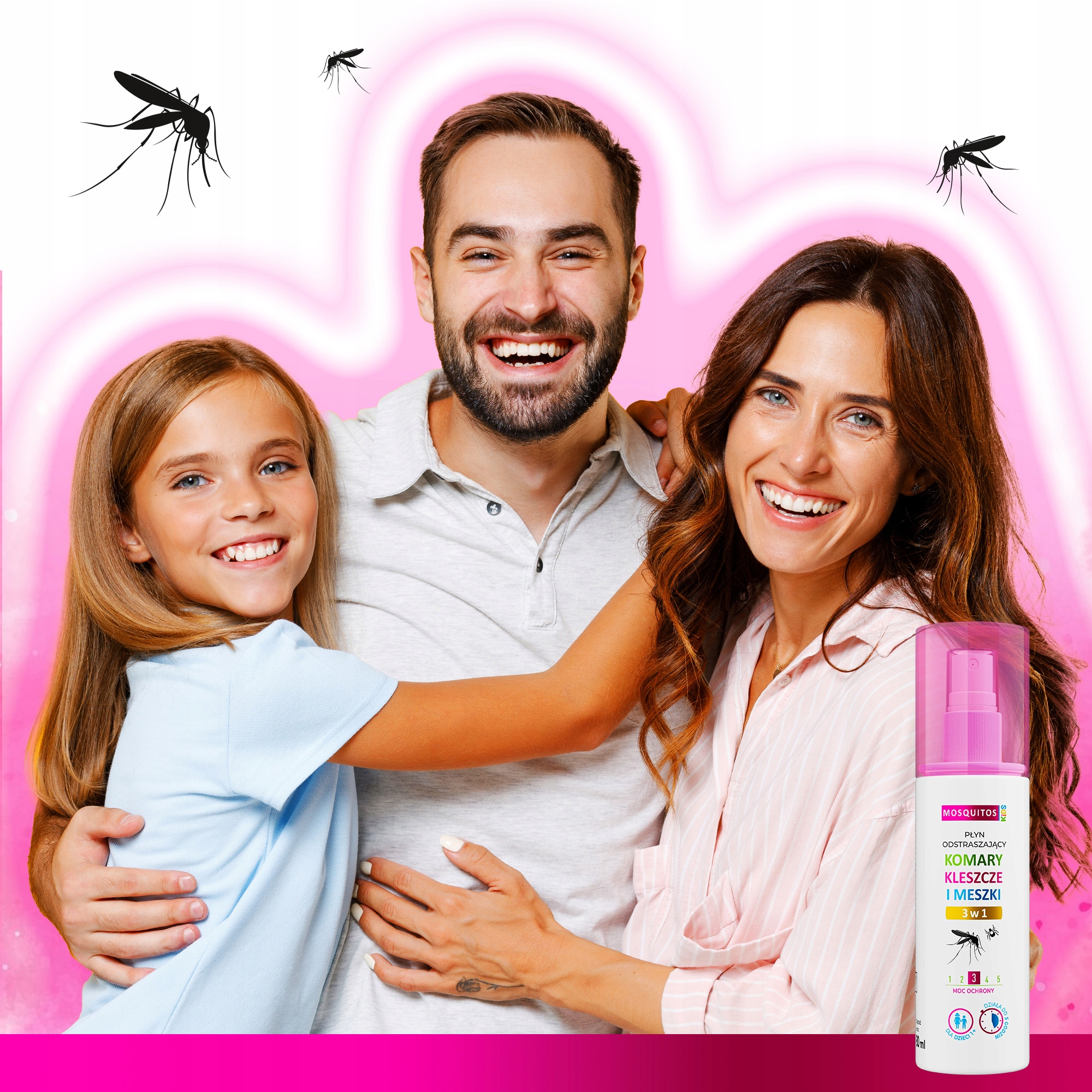 Nature pharm Mosquitos Kids skystis uodams, erkėms ir dygliukams 3in1 80 ml