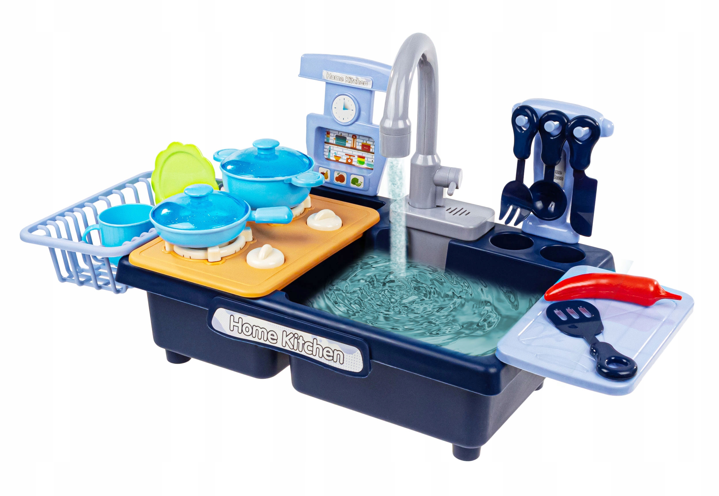 click4TOYS virtuvės kriauklė vaikams 2 in 1