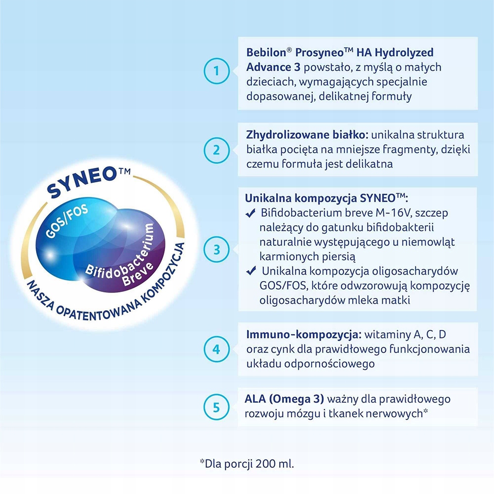 Bebilon Prosyneo HA3 pieno formulė 400 g