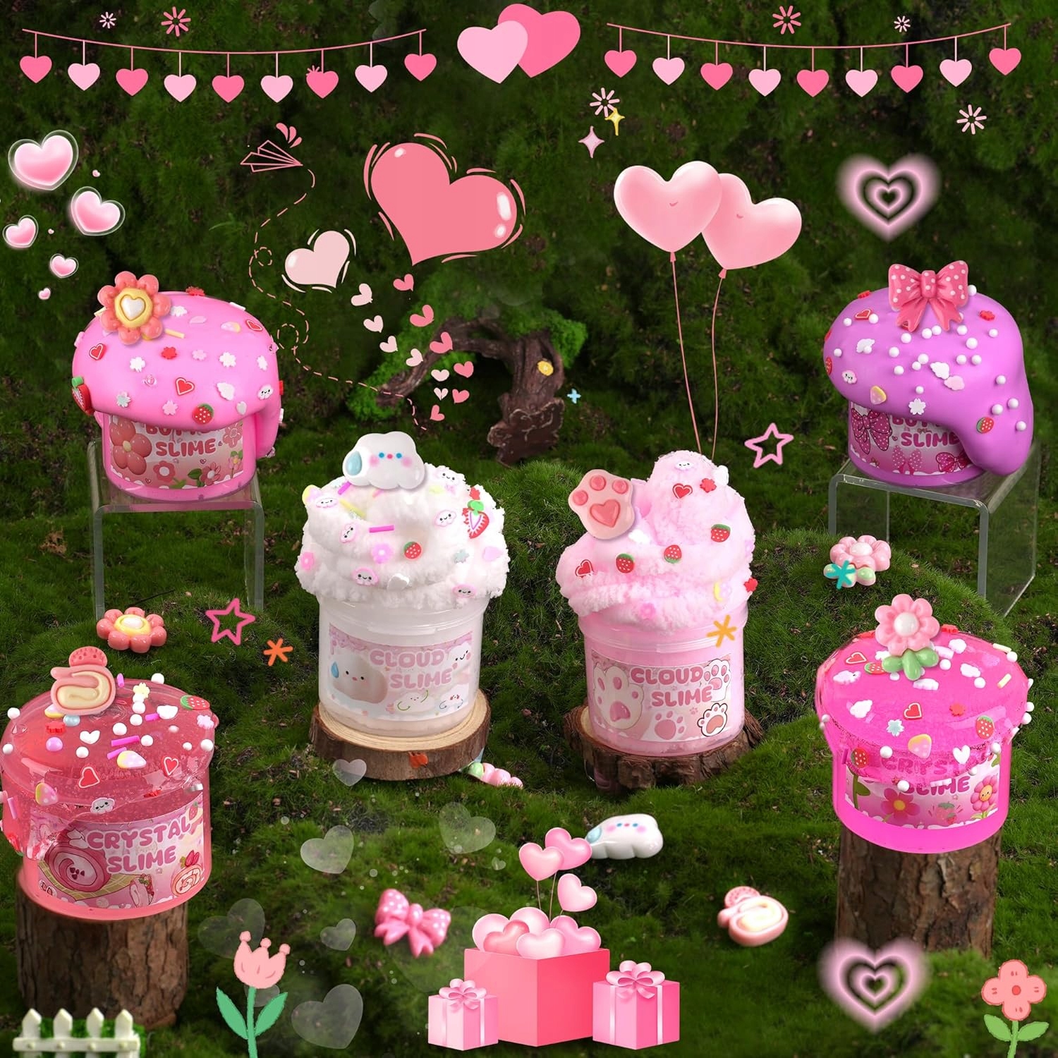 Zestaw robienia slime masa plastyczna fabryka pink