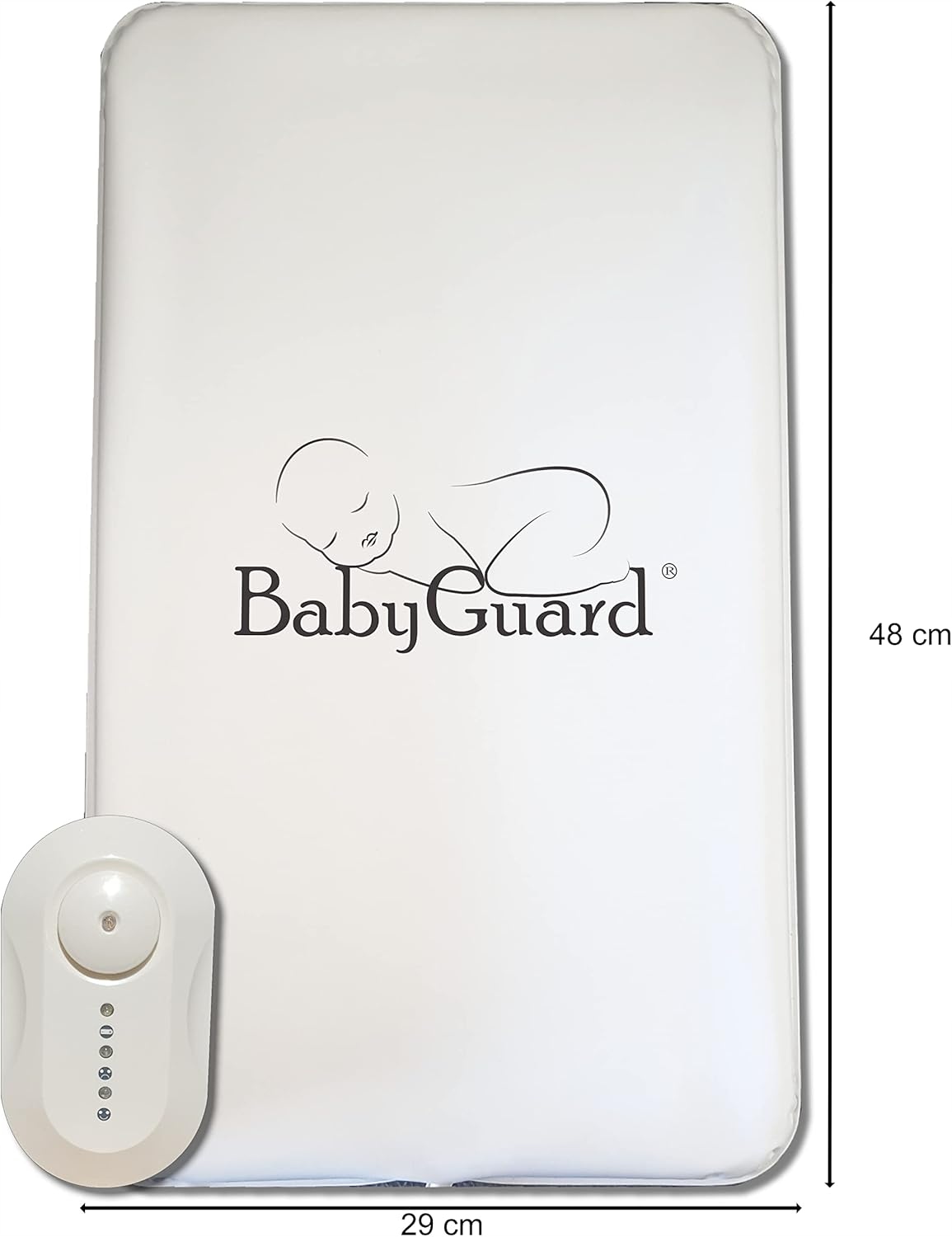 Kudikio kvėpavimo monitorius su Babyguard plokštele
