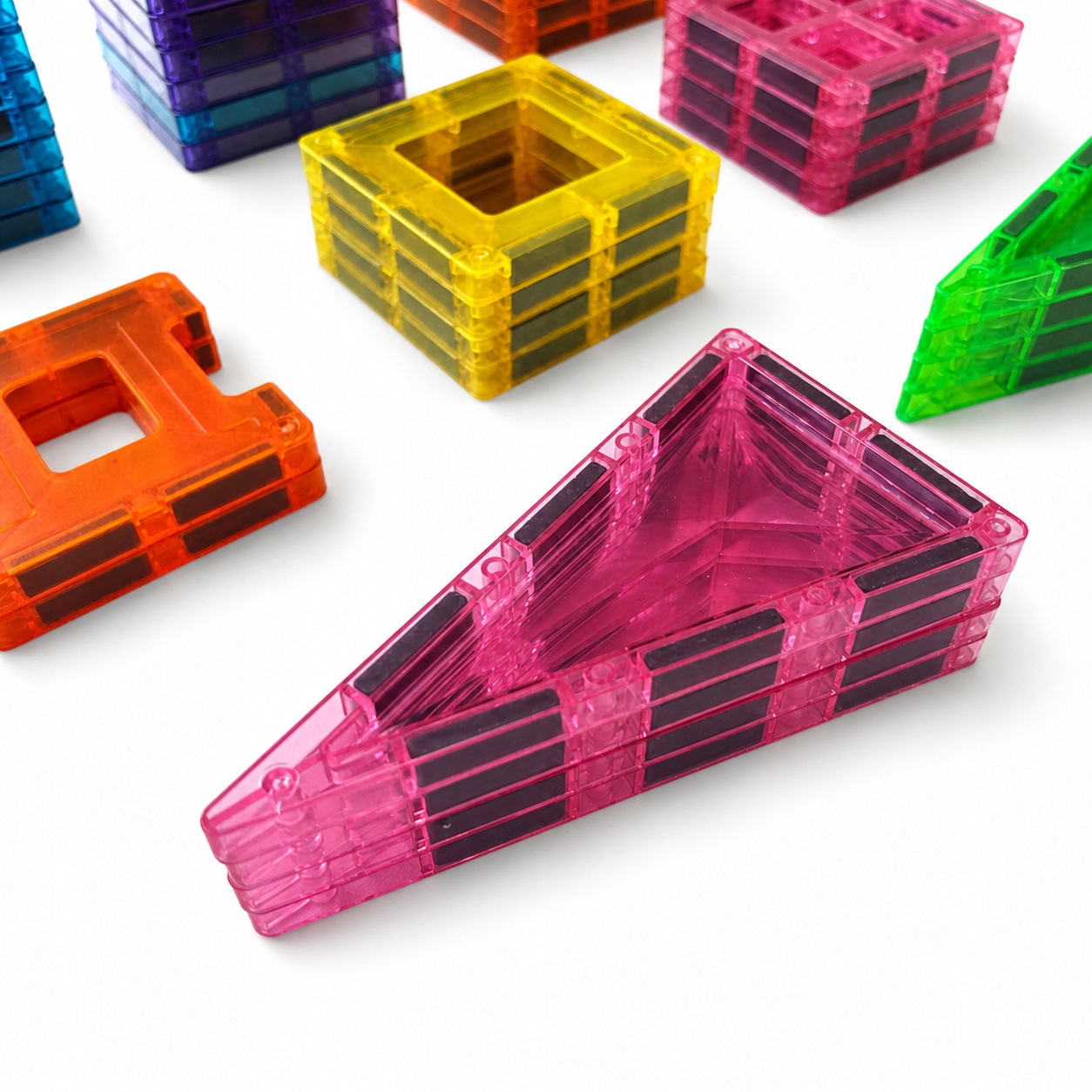 EDUCATIONAL statybiniai blokeliai 98 vnt MAGNETIC Diamond Large