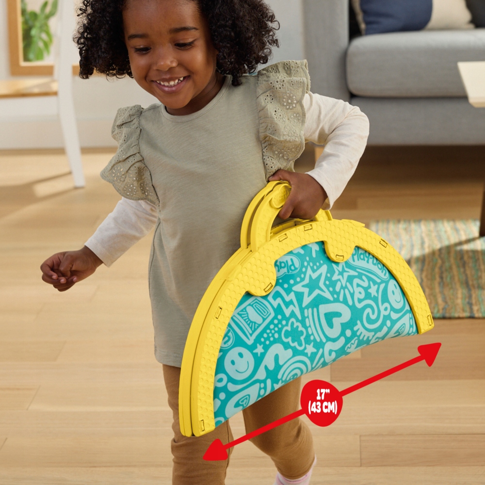 PLAY-DOH CASTRY RINKINYS DIDELIS SULANKSTAMAS NEŠIOJAMAS KILIMAS 43cm + 19 PRIEDŲ