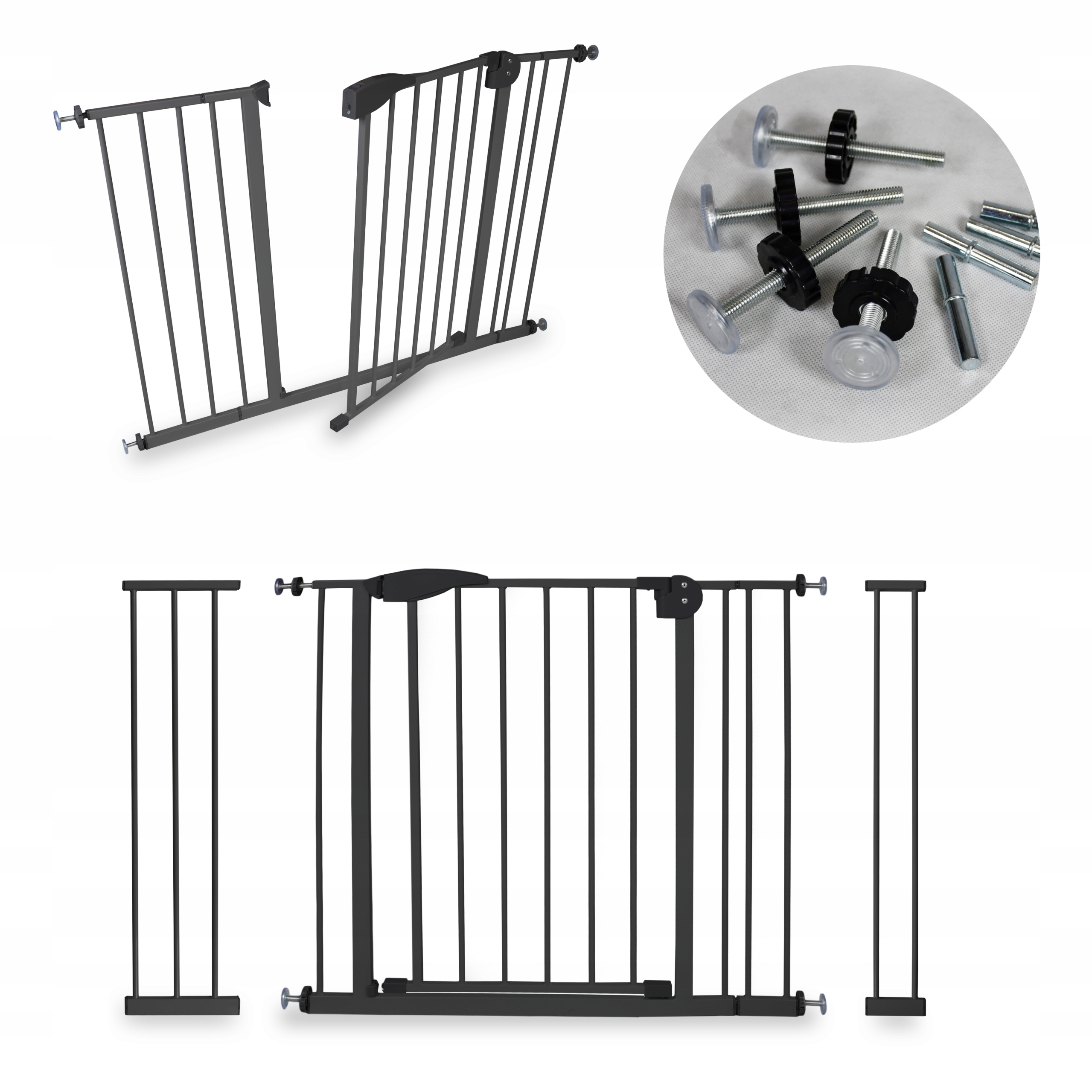 Apsauginė barjera laiptams ir durims 75-95cm