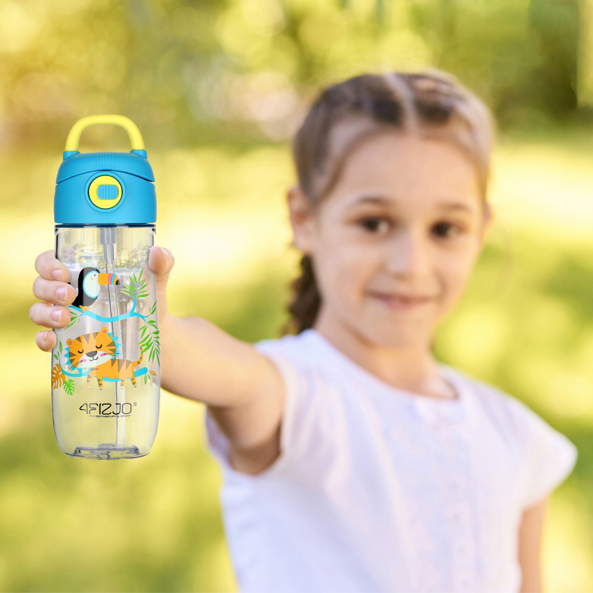 4Fizjo butelė vaikui 550 ml tritan sportui