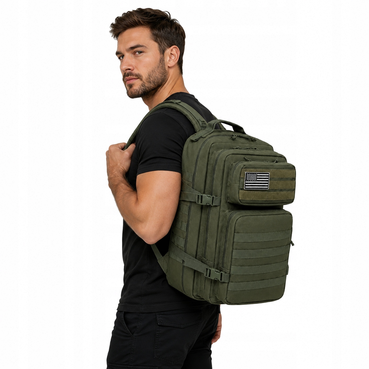 Aptel taktinis kuprinė 45 l khaki spalva