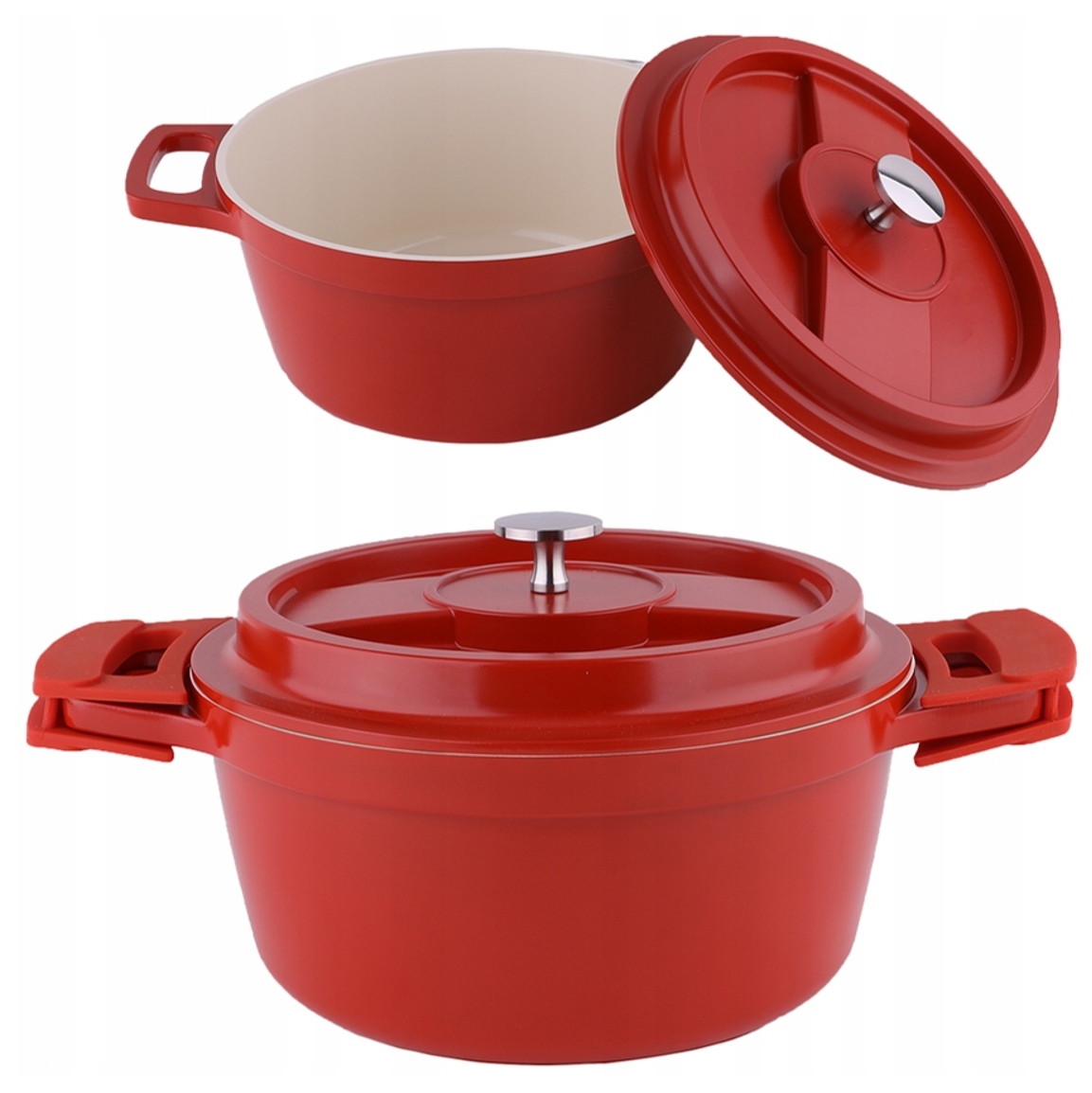 PUODINĖ OLANDIJOS ORGANĖ INDUKCINĖ OLANDŲ ORGANIS ALIUMINIS 22CM, 4L