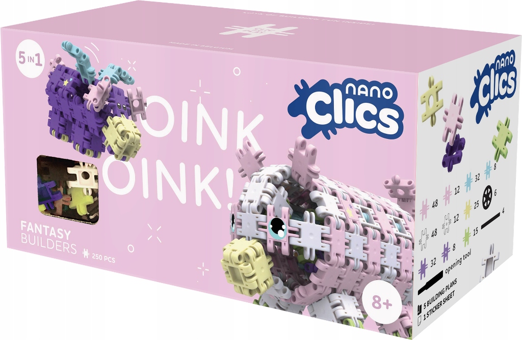 Clics Nano klocki konstrukcyjne 250 elementų