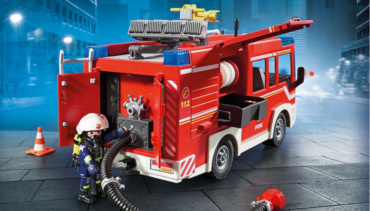 Playmobil ugniagesių gelbėtojų automobilis 9464