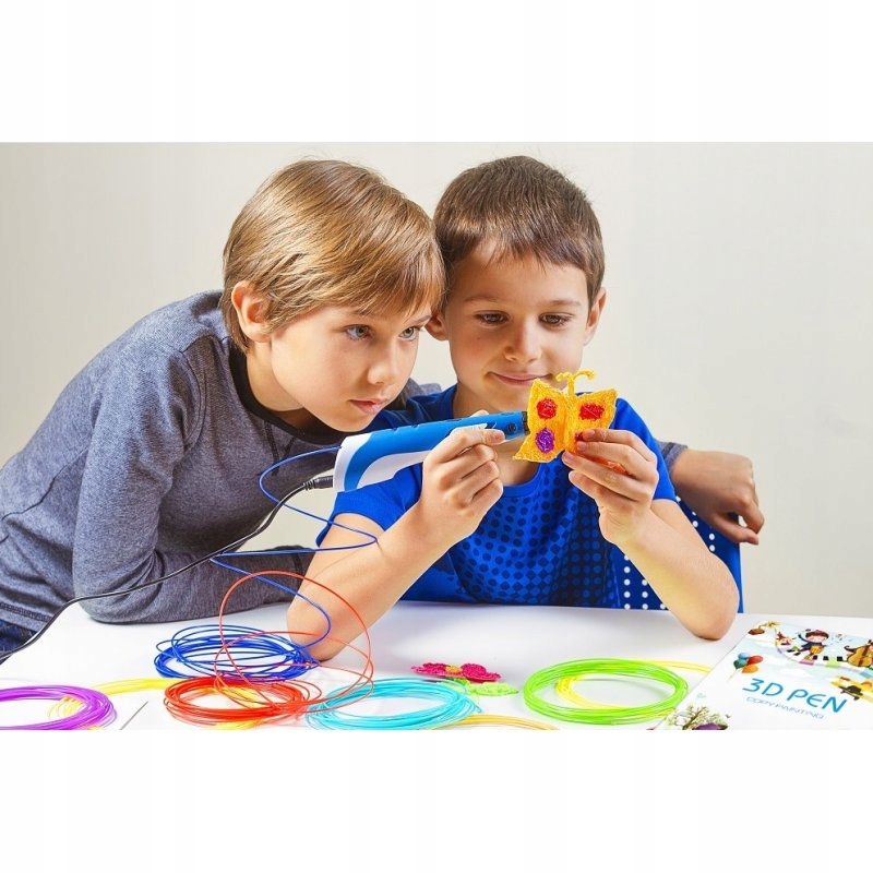 3D RAŠIKLIS Vaikams 3D SPAUSDINTUVAS Pripildo 150M Priedai Šablonai XL rinkinys