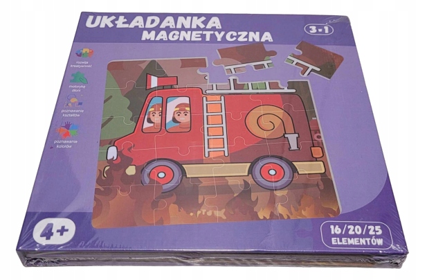 QBI magnetiniai blokeliai Magnetinė dėlionė 3in1 4+