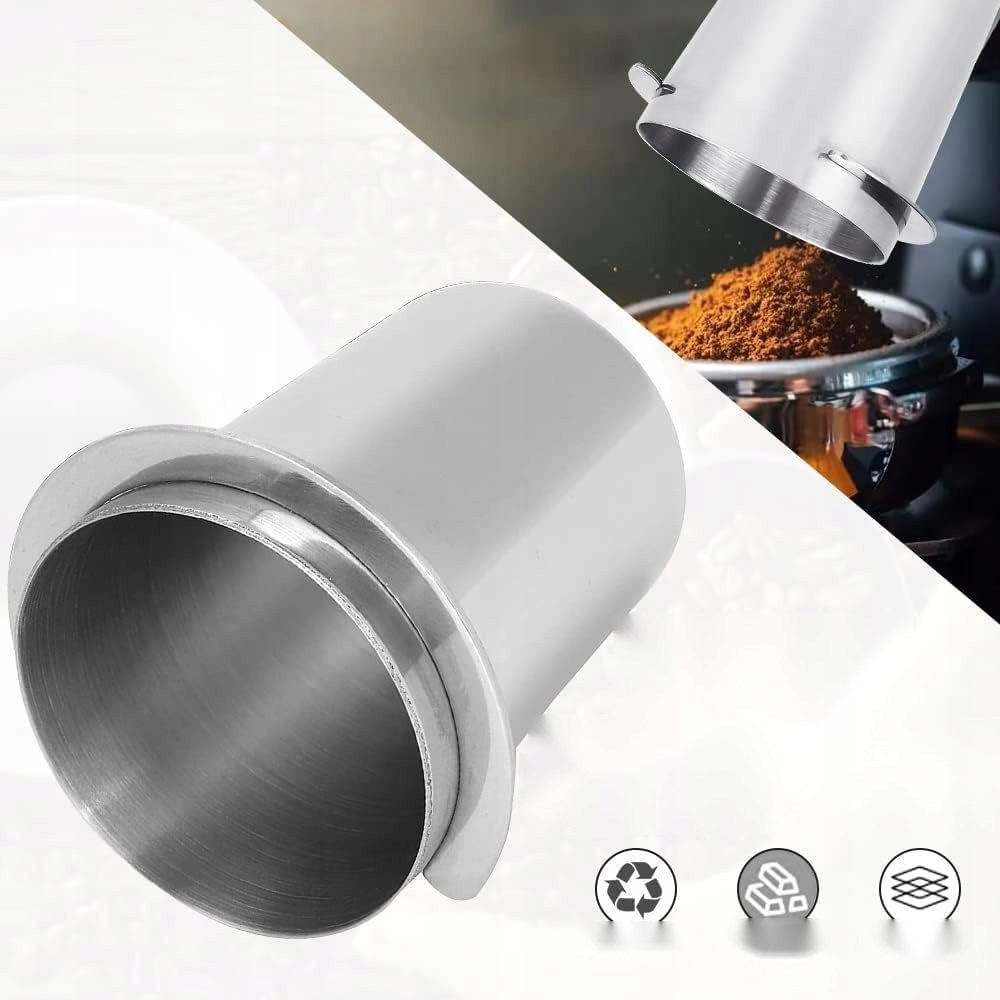 TAURĖLIS 51MM KAVOS DALYTUVAS BARISTA ESPRESSO MATAVIMAS PLIENAS ATVARUS
