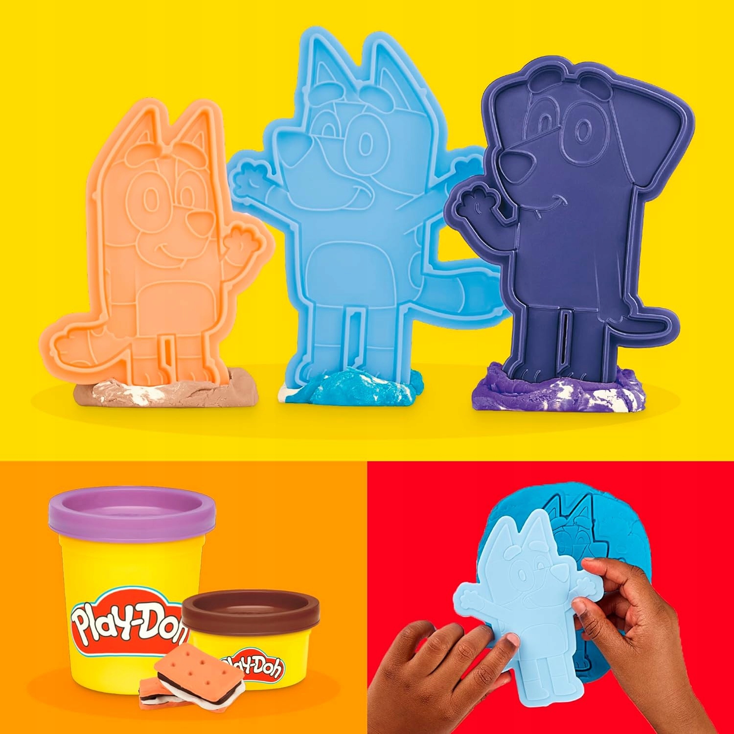 Play-Doh Bluey kempingo plastelinos rinkinys 8 vnt