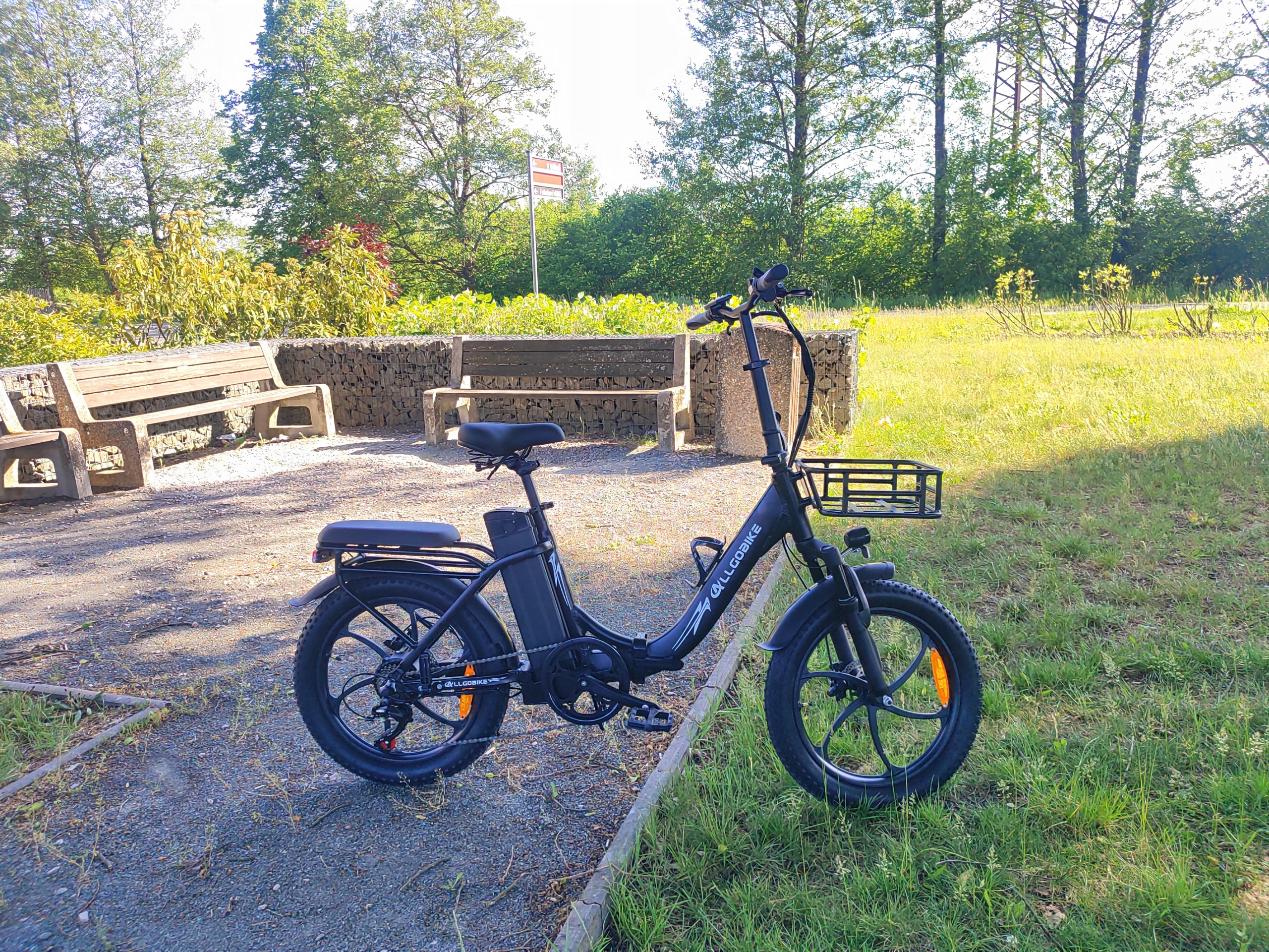 ALLGOBIKE AC20 2026 vyriškas/moteriškas elektrinis dviratis 20AH 120KM 20" 7 greičių