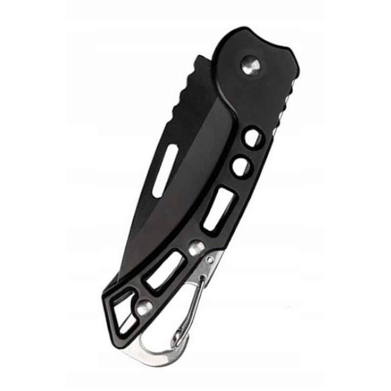 SURVIVAL POCKET KNIFE LENGVAS KEMPINGŲ GRYBAS, SULANKSTAMAS SU KARABINE