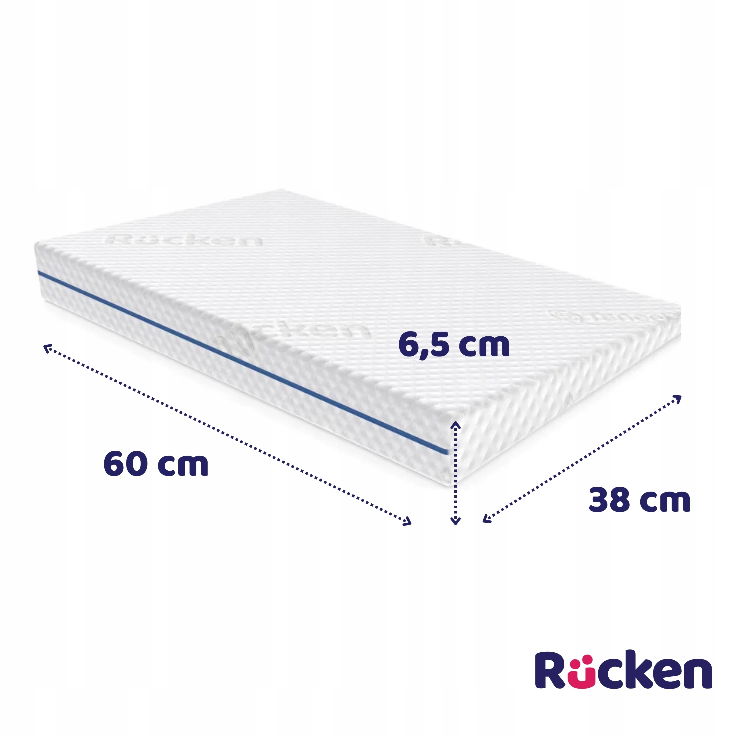 Lovytės pleištas 60 cm Kūdikių pleištas čiužiniui 120x60 antirefliuksas