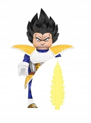 Vegeta iš Dragon Ball kaladėlių minifigūrėlė