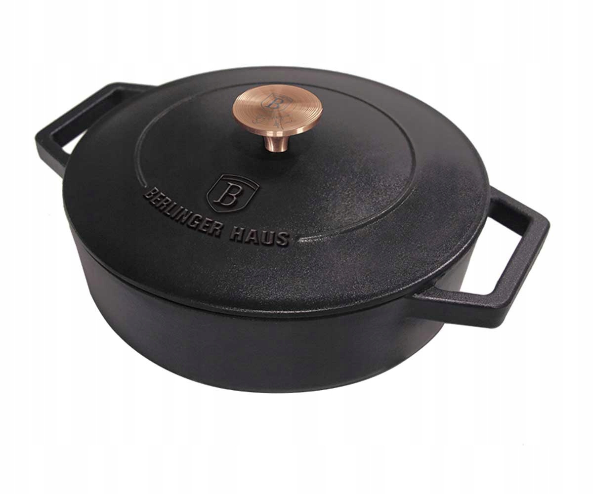 KETUS PUODAS 26 CM 2,6L INDUKCINĖS DUJOS MĖSOS KEPIMO TROŠINIMO MADA