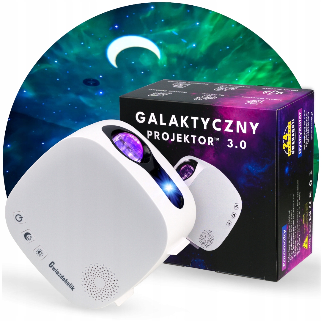 Gwiazdoholik 3D žvaigždžių projektor 4K mėlynas lazeris