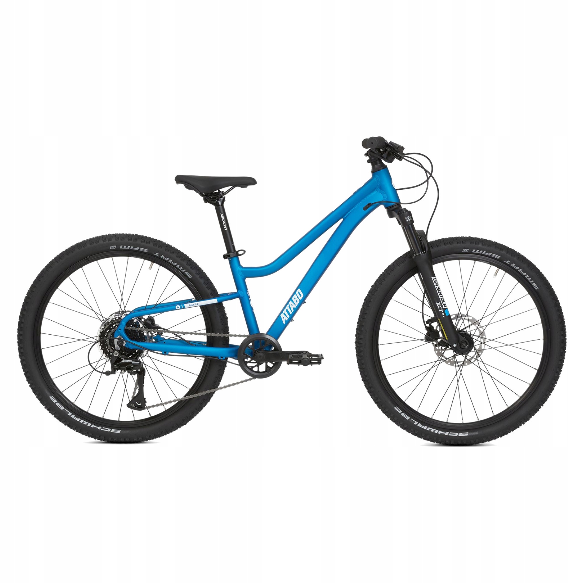 ATTABO Rash 24" vaikiškas dviratis 11.4kg Gen 2 mėlynas ŠVIESUS ALIUMINIO RĖMAS