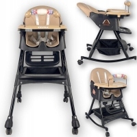 Twinky Baby MAXI SWING 2 in 1 maitinimo kėdutė - Reguliuojama - Juoda