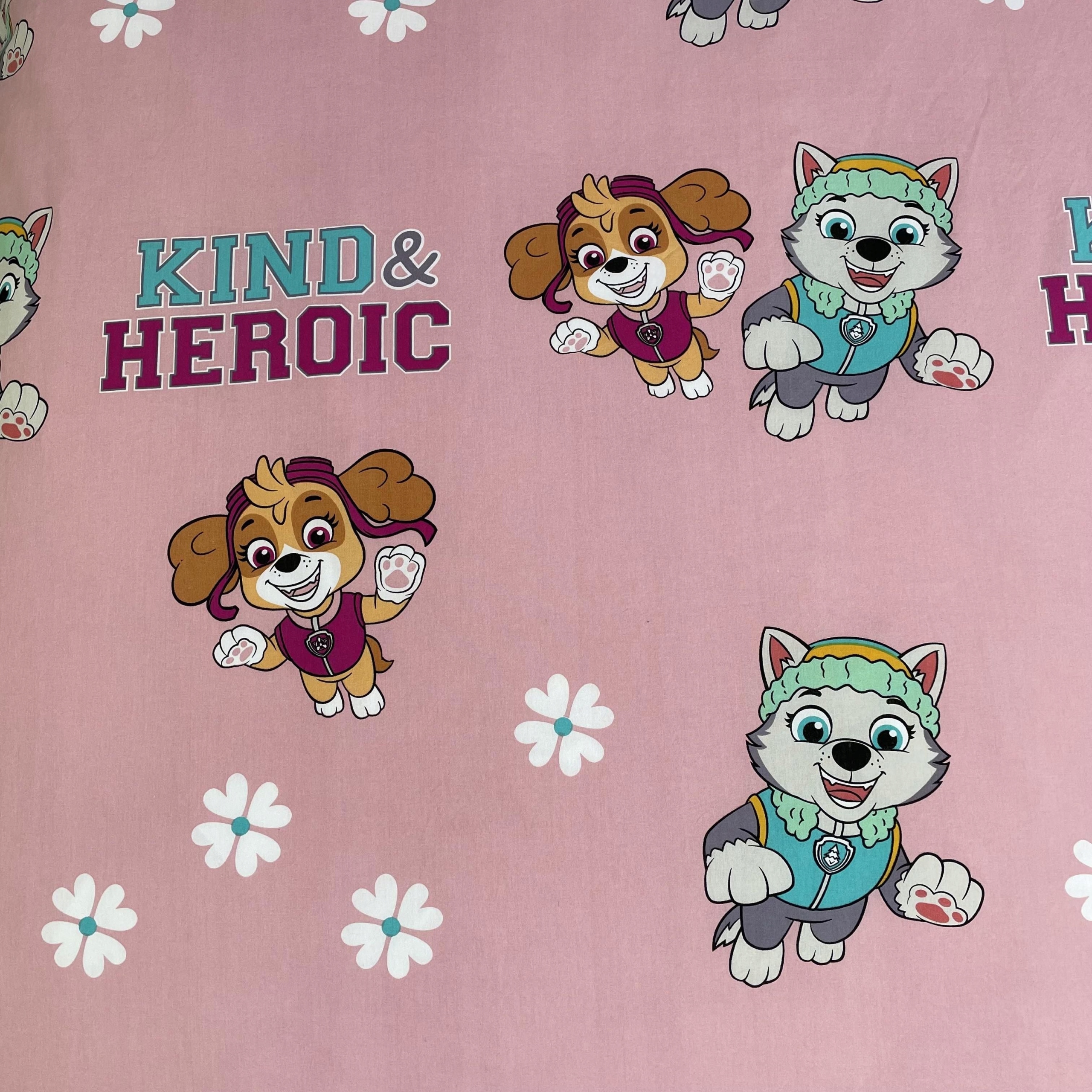 Jerry Fabrics Psi Patrol medvilninės paklodės 140x200