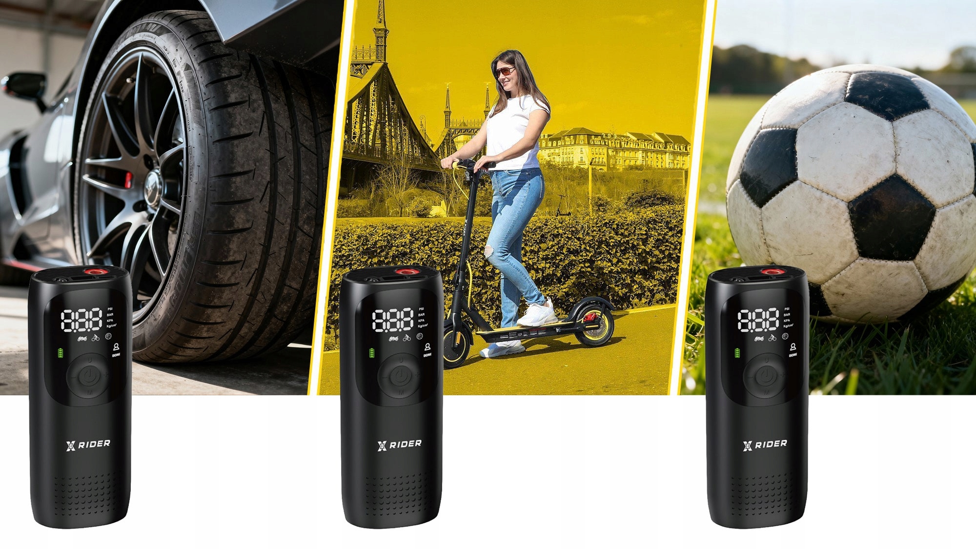 UNIVERSALUS ELEKTRINIS DVIRAČIO SIurblys, skirtas XRIDER MOTOROLERIUI 150 PSI