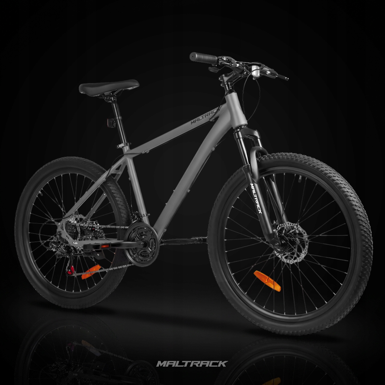 MTB KALNU DVIRAČIO RATAI 26 colių 17 colių RĖMAS 21 PAVARŲ Amortizatorius 2x DISKAI