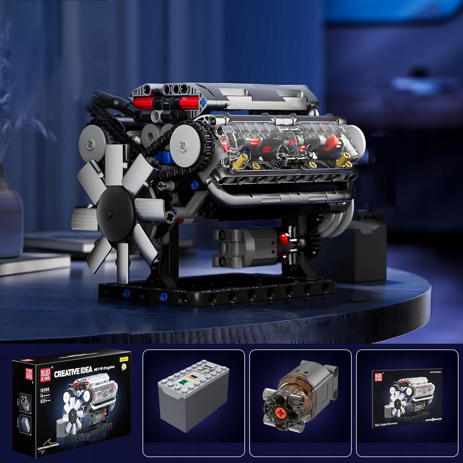 Bedee V8 variklis, mechaninis konstruktorius