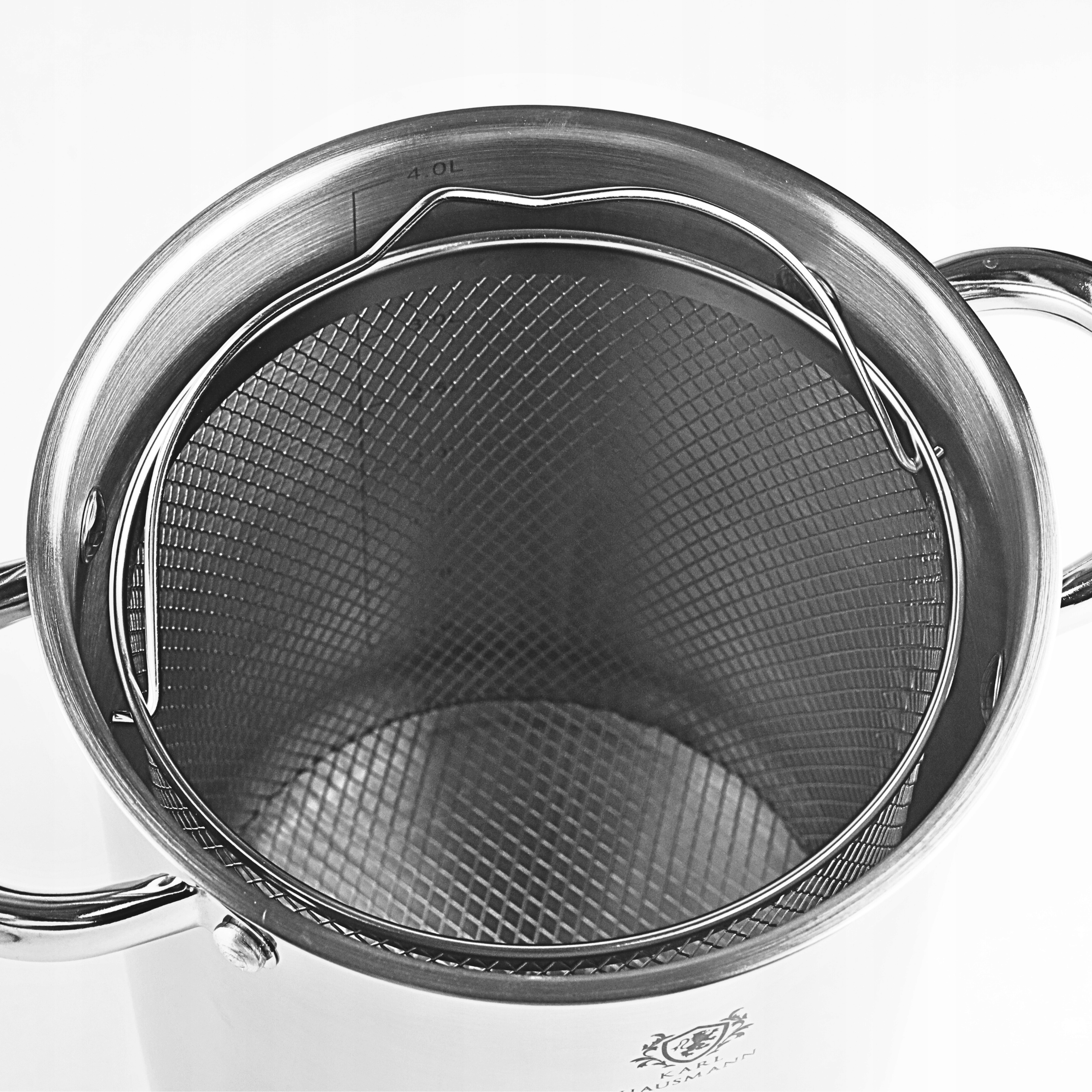 PUODAS ŠPARGŲ, MAkaronų, KUMPIO VIRTUVĖJE, PUODAS KOŠTUMUI, 4L, INDUKCIJAI, DUJOS