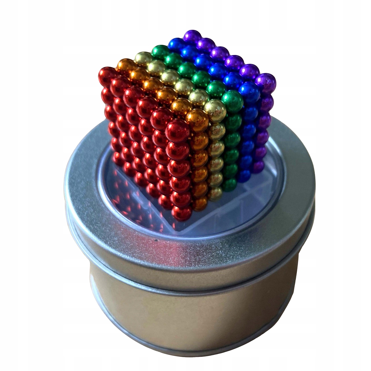 Magnetiniai rutuliai 216vnt 5mm vaivorykštė