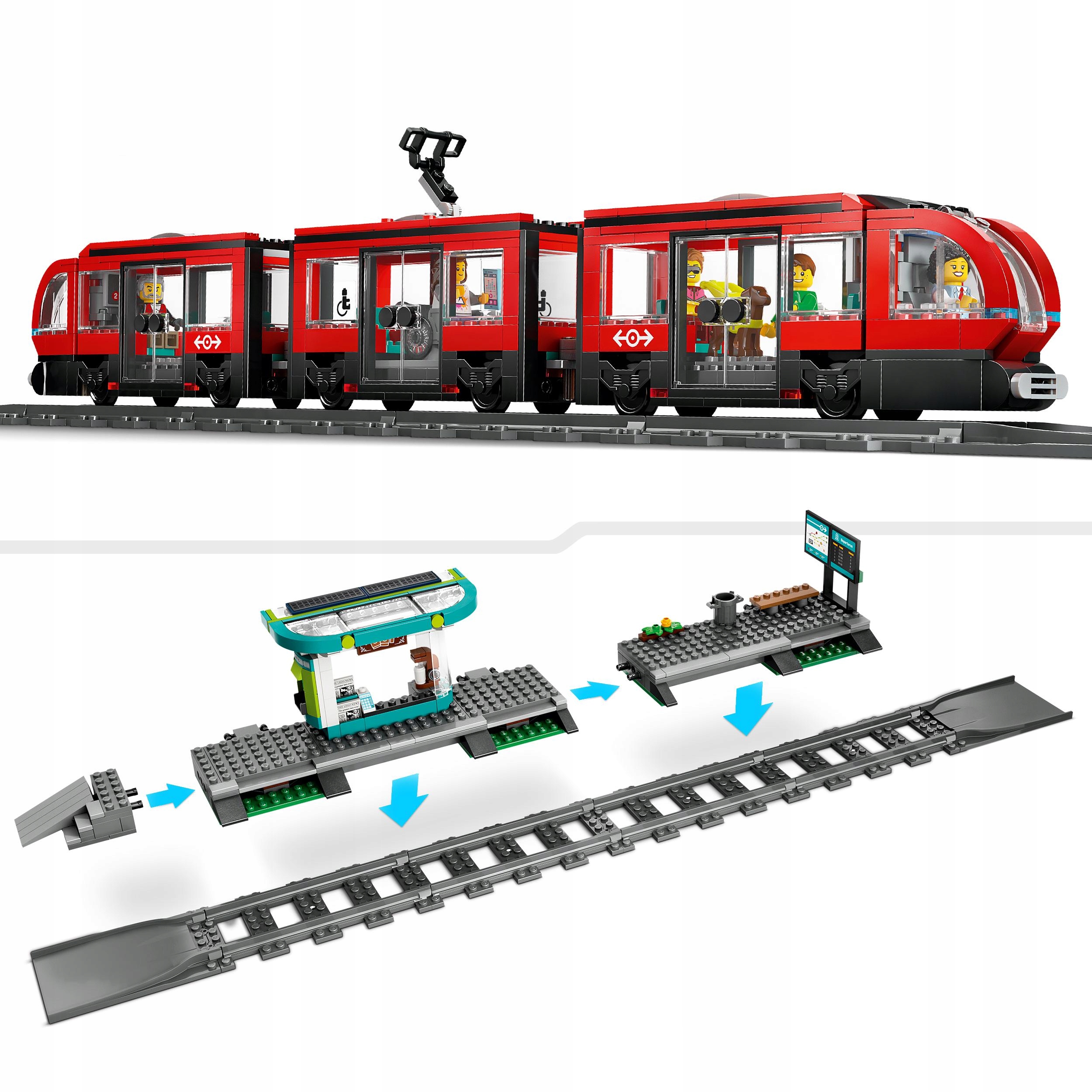 LEGO City City tramvajus su stotimi 60423