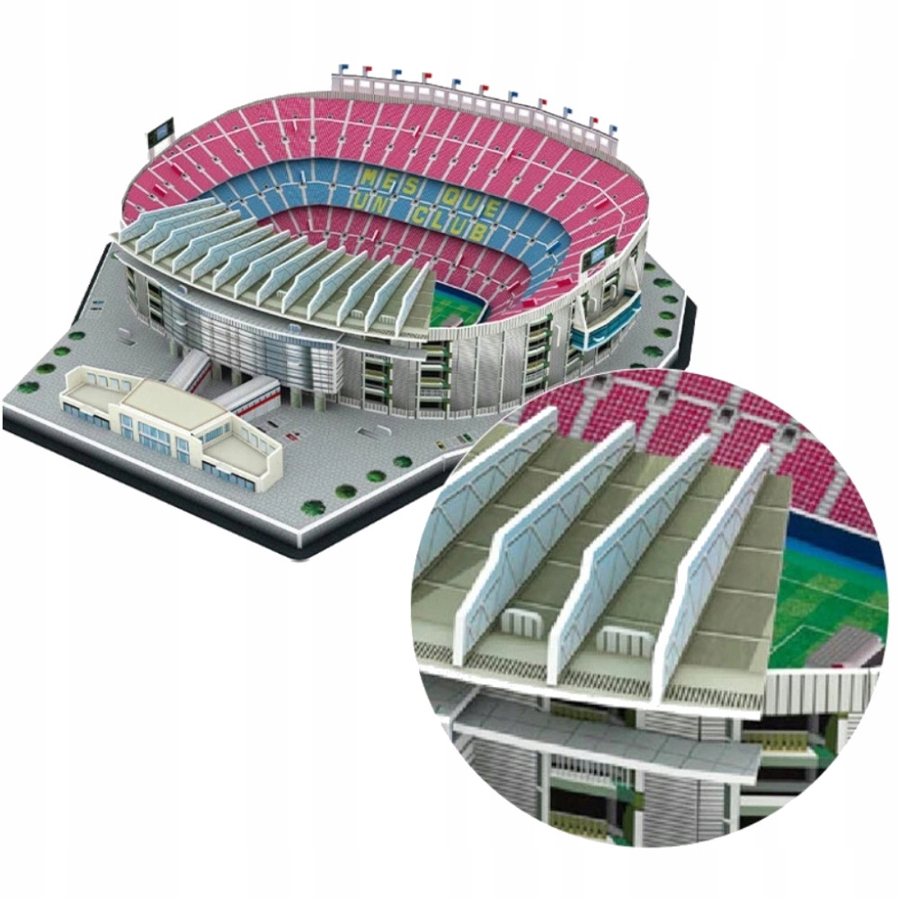 3D DĖLĖS FUTBOLO STADINO STADIONO STOVYKLĖ NOU FC BARCELONA MODELIO FUTBOLO AIKŠTĖ 69e