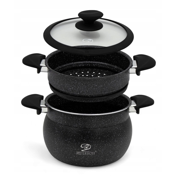 GARINIMO PUODAS garintuvas 4,7 l 20 cm 3 vnt Meyerhoff marmuras