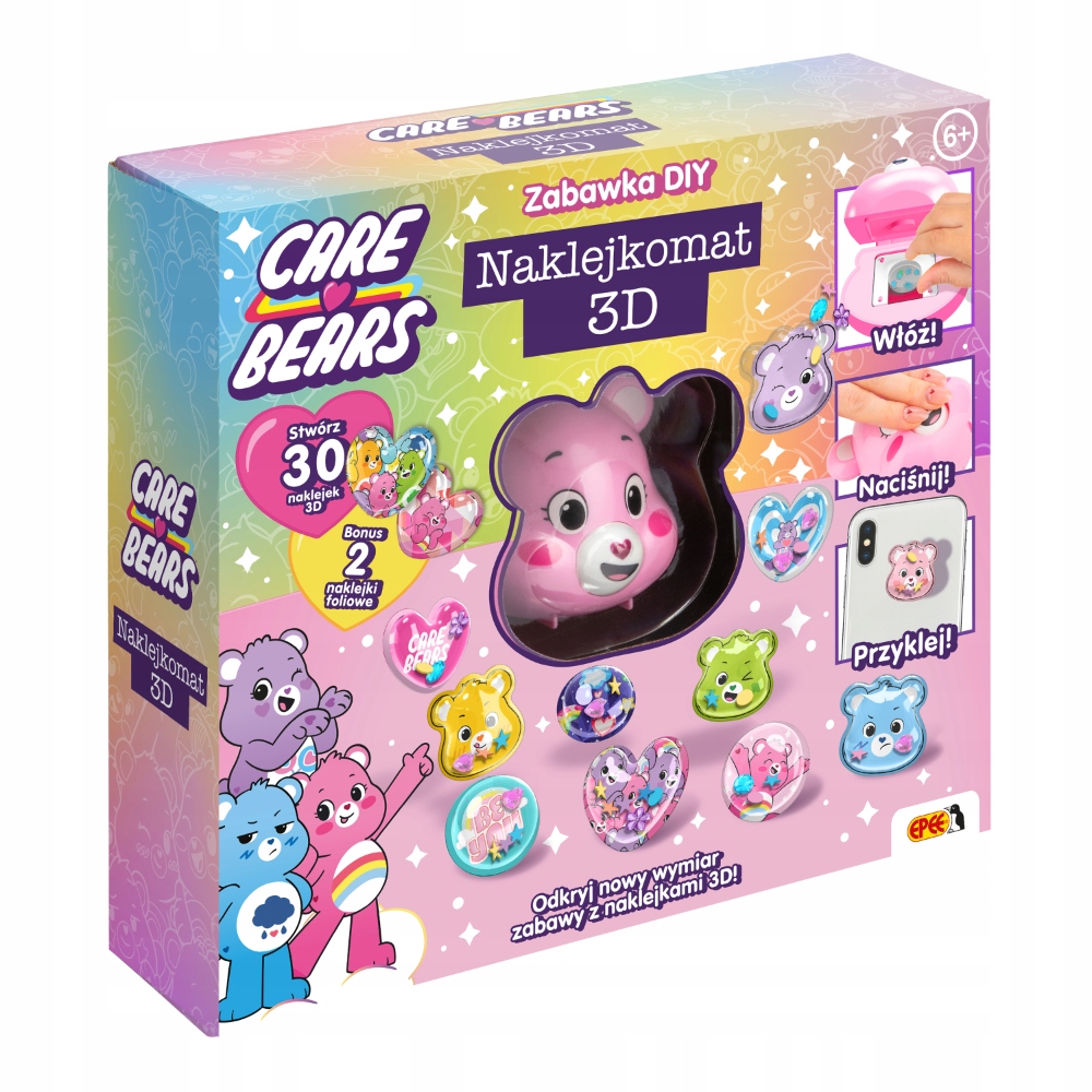 Epee naklejkomat 3D Care Bears różowy miś