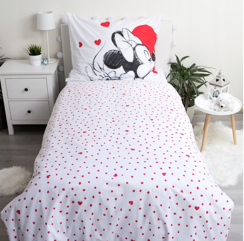 Patalynė MICKEY MOUSE MICKEY DISNEY medvilninė antklodė 140x200 pagalvė 70x90cm