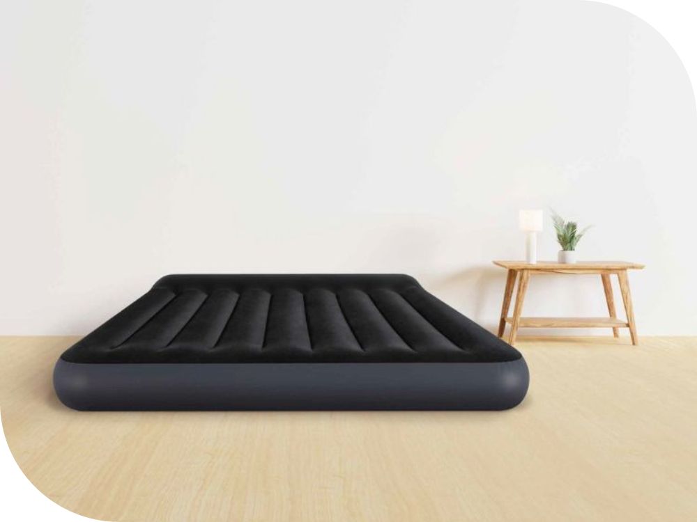 Veliūrinis oro čiužinys dvigulė lova 203x152x25 Intex 64150ND Nauja2025
