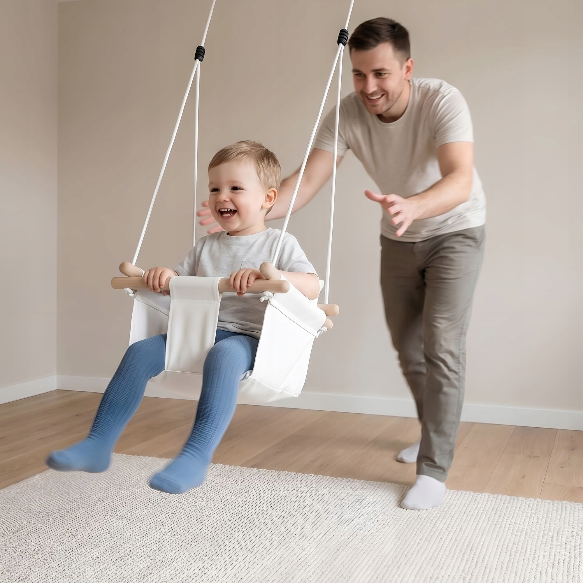 Junior Best kūdikio sūpynės - baltos