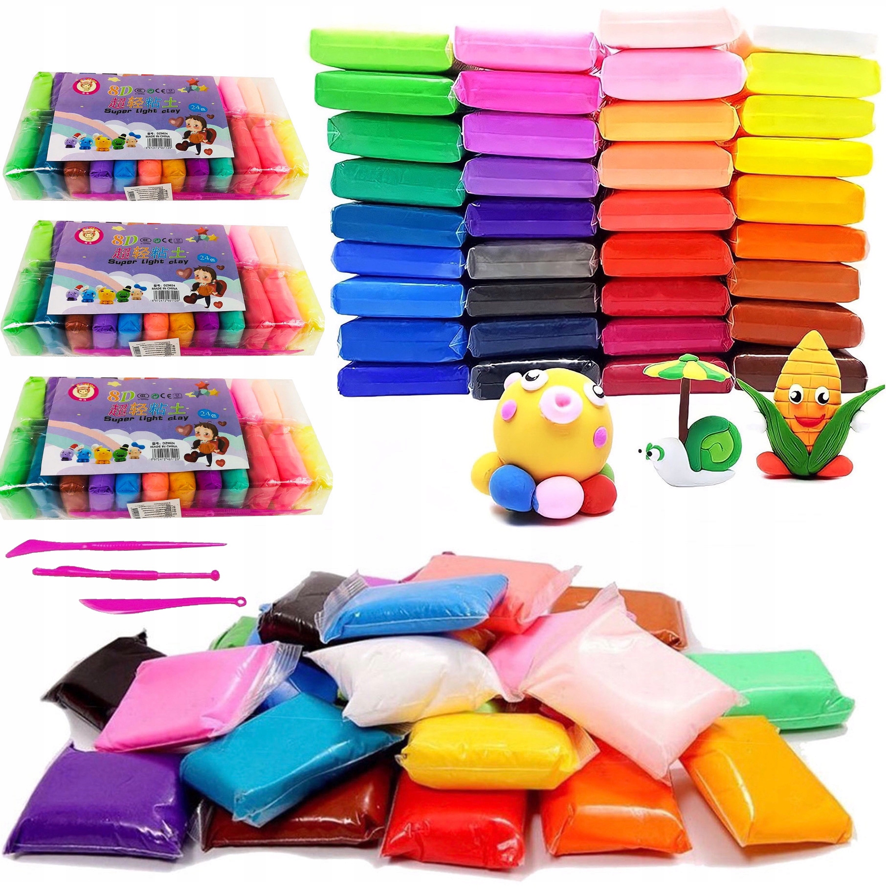 Plastmasinė masė Magic, 108 vnt., minkšta