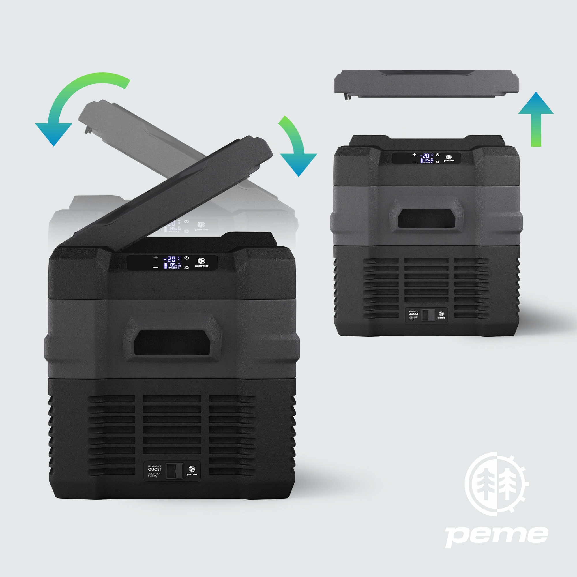 Peme Quest 30 elektrinis kelioninis šaldytuvas 20-30 l -20 °C ECO režimas